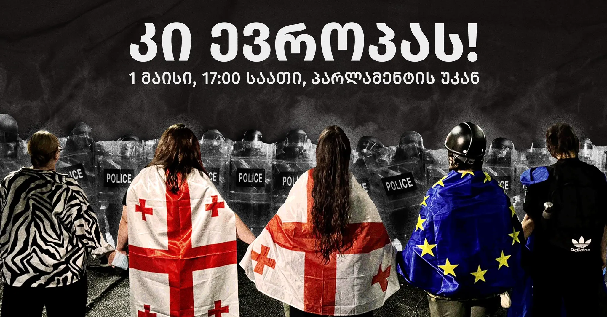 At 17:00, at the parliament - yes to Europe, not to Russian law!