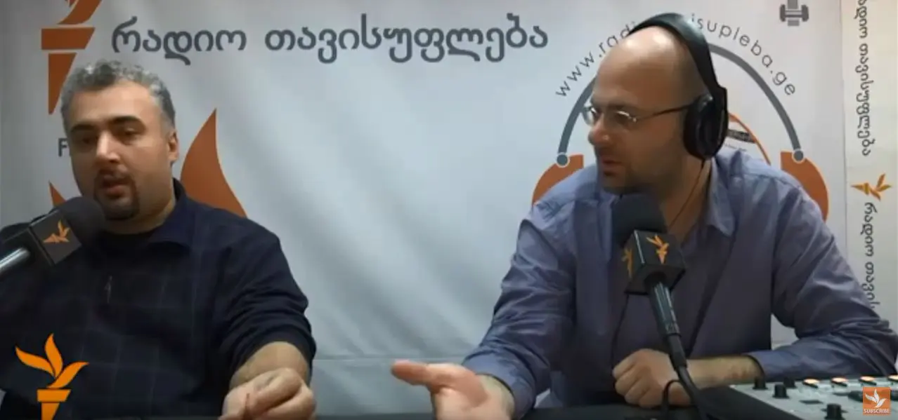 სერგი კაპანაძე სტუმრად რადიო თავისუფლების თბილისის სტუდიაში . შეგახსენ