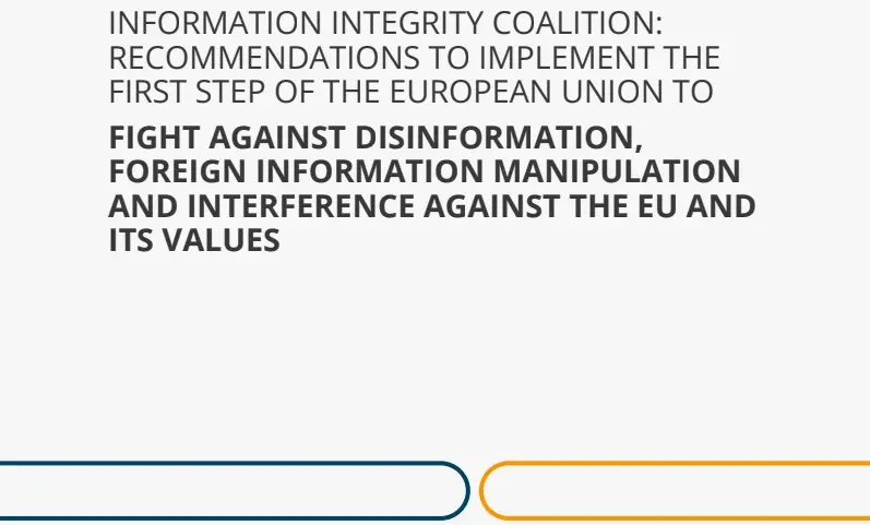 RECOMMENDATIONS TO IMPLEMENT THE FIRST STEP OF THE EUROPEAN UNION TO F
